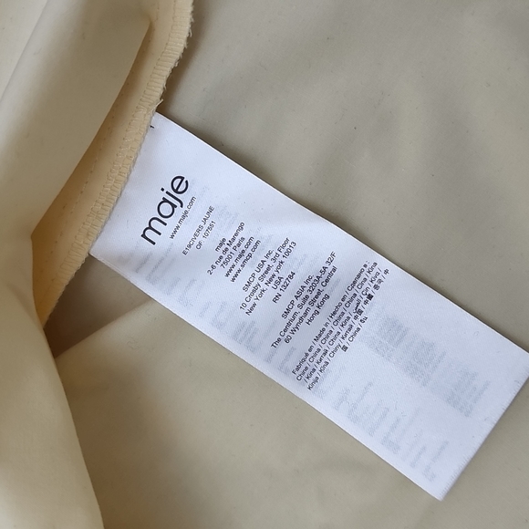 Maje yellow short sleeve shirt T1 - Picture 4 of 4